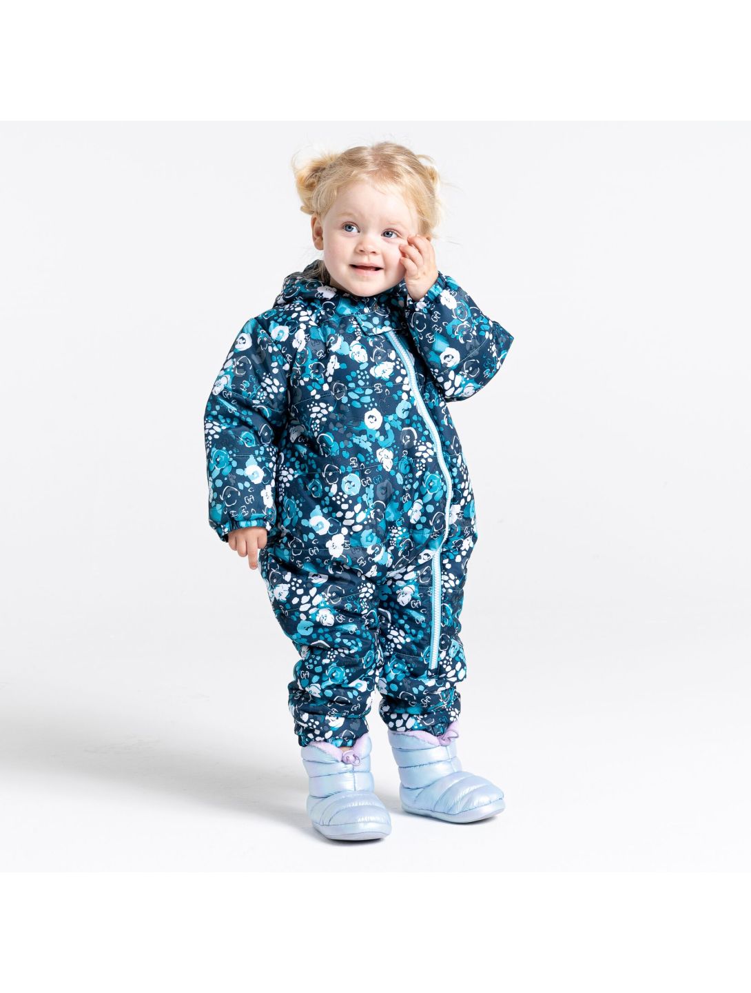 Dare2b, Bambino II ski suit kids floral print river blue 