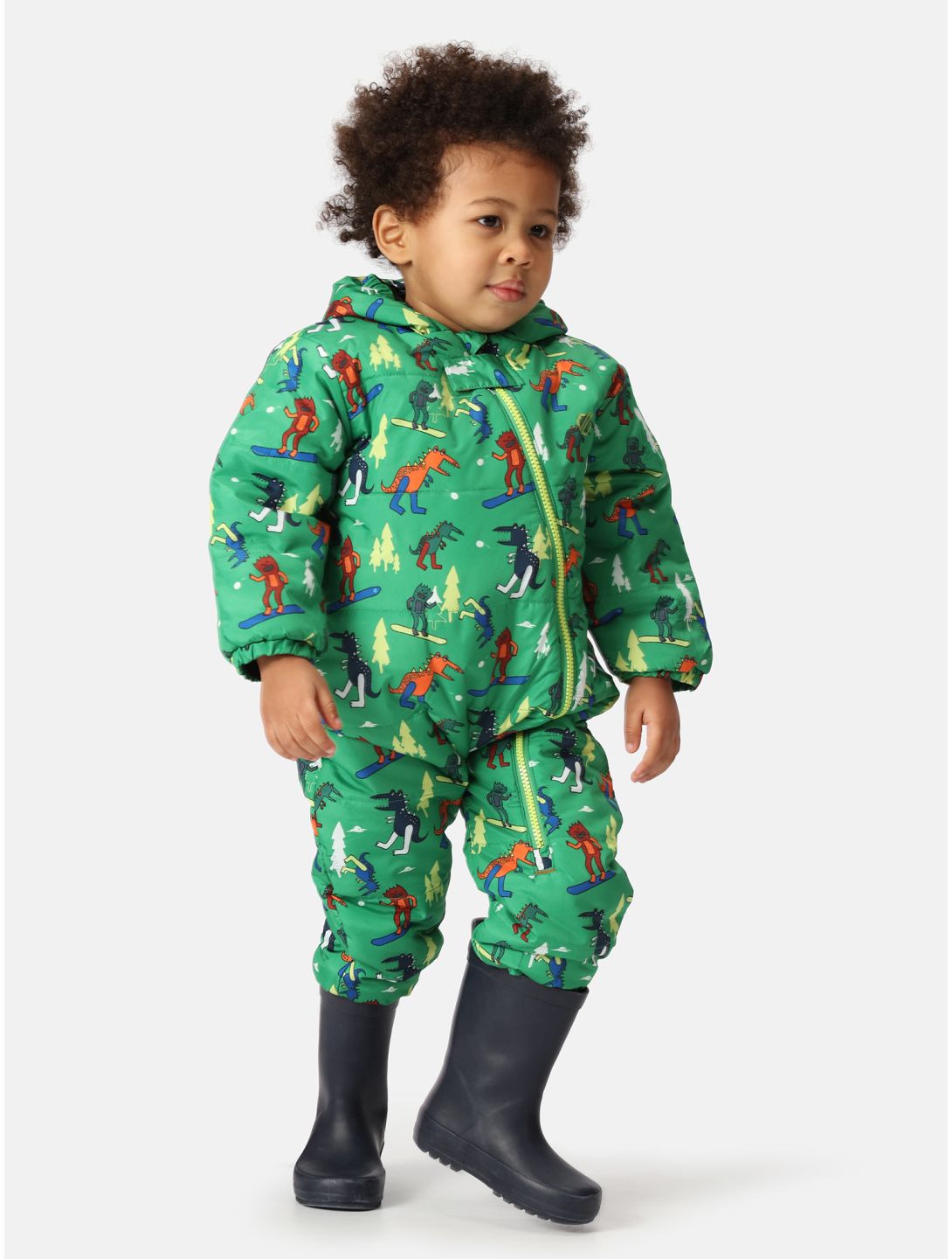 Dare2b, Bambino II ski suit kids Trek Green Dinosaur Snow Fight green 