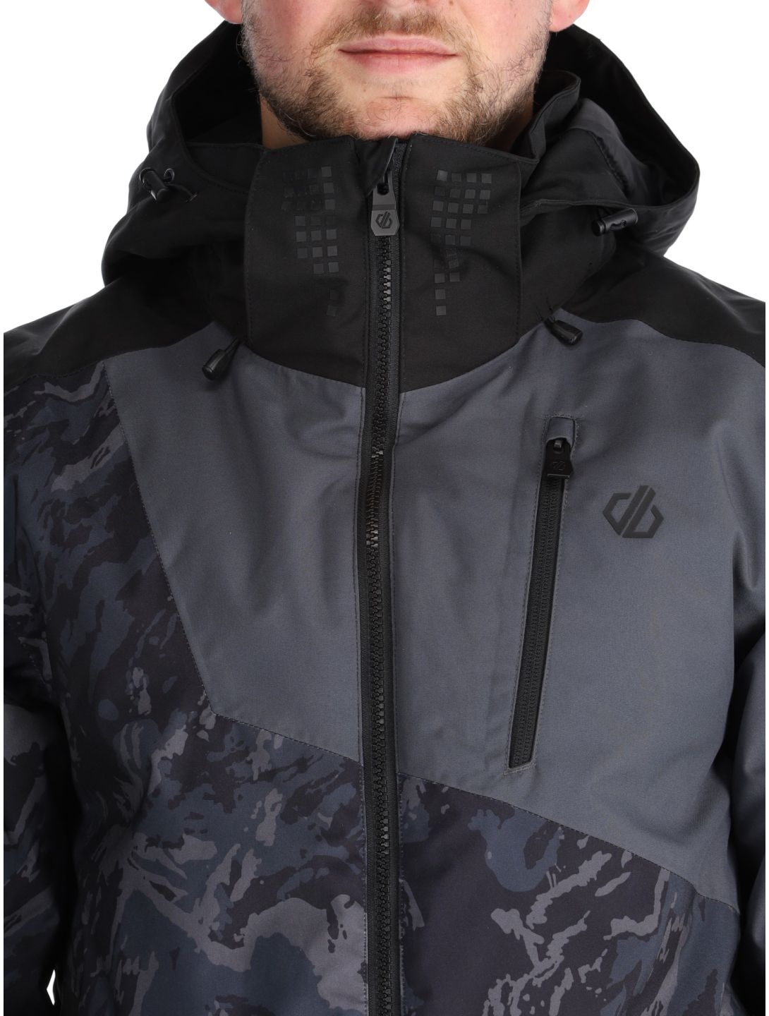 Dare2b, Baseplate II ski jacket men Black / Ebony Grey Mountain Print black, grey 