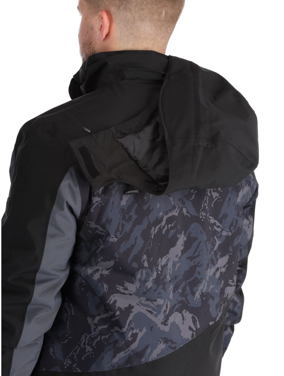 Dare2b, Baseplate II ski jacket men Black / Ebony Grey Mountain Print black, grey 