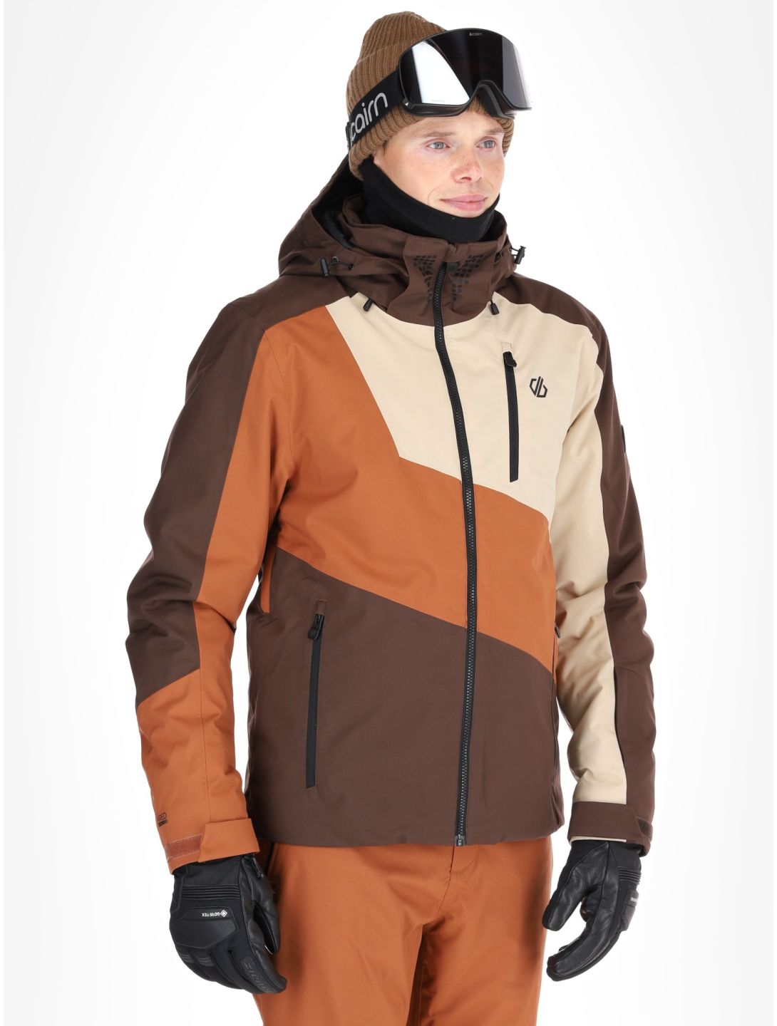 Dare2b, Baseplate II ski jacket men Mocha Bisque / Oat Cream beige 