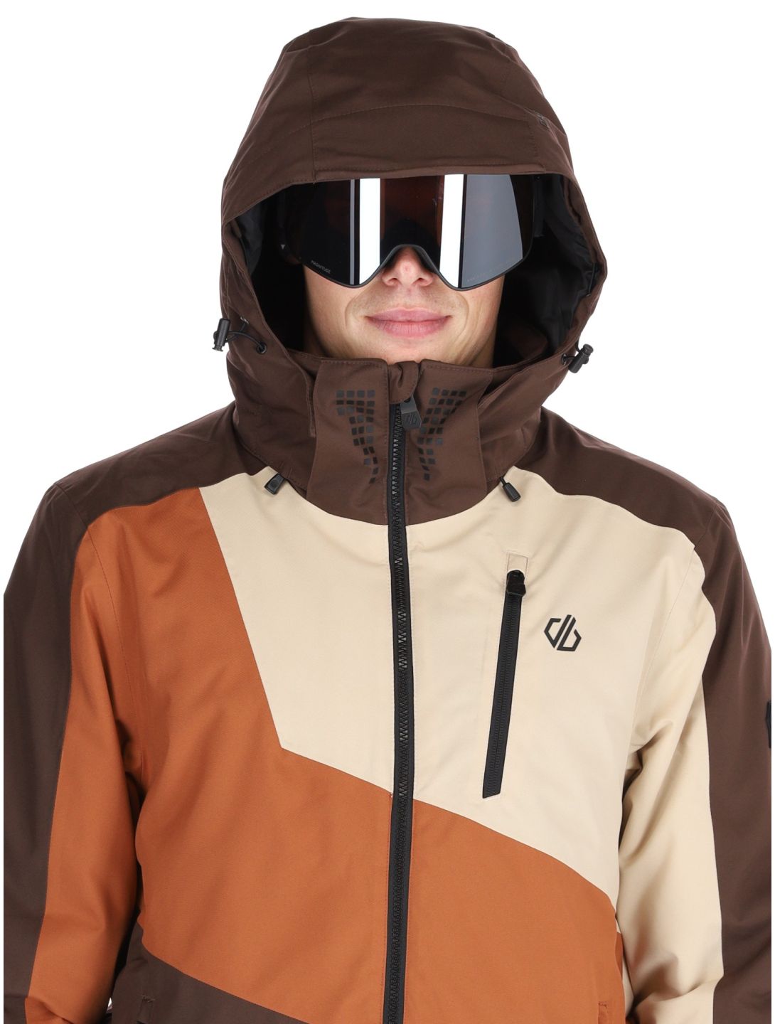 Dare2b, Baseplate II ski jacket men Mocha Bisque / Oat Cream beige 