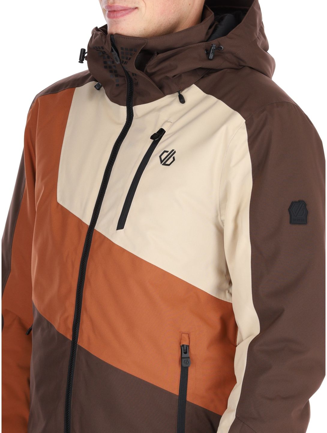 Dare2b, Baseplate II ski jacket men Mocha Bisque / Oat Cream beige 