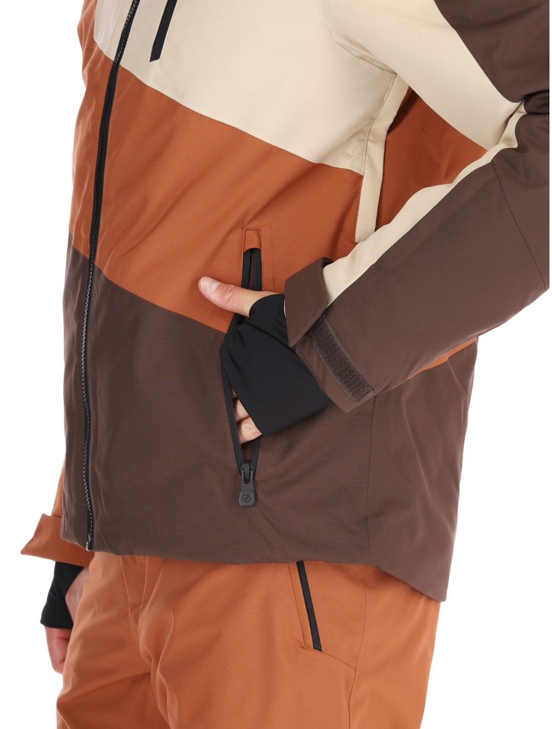 Dare2b, Baseplate II ski jacket men Mocha Bisque / Oat Cream beige 