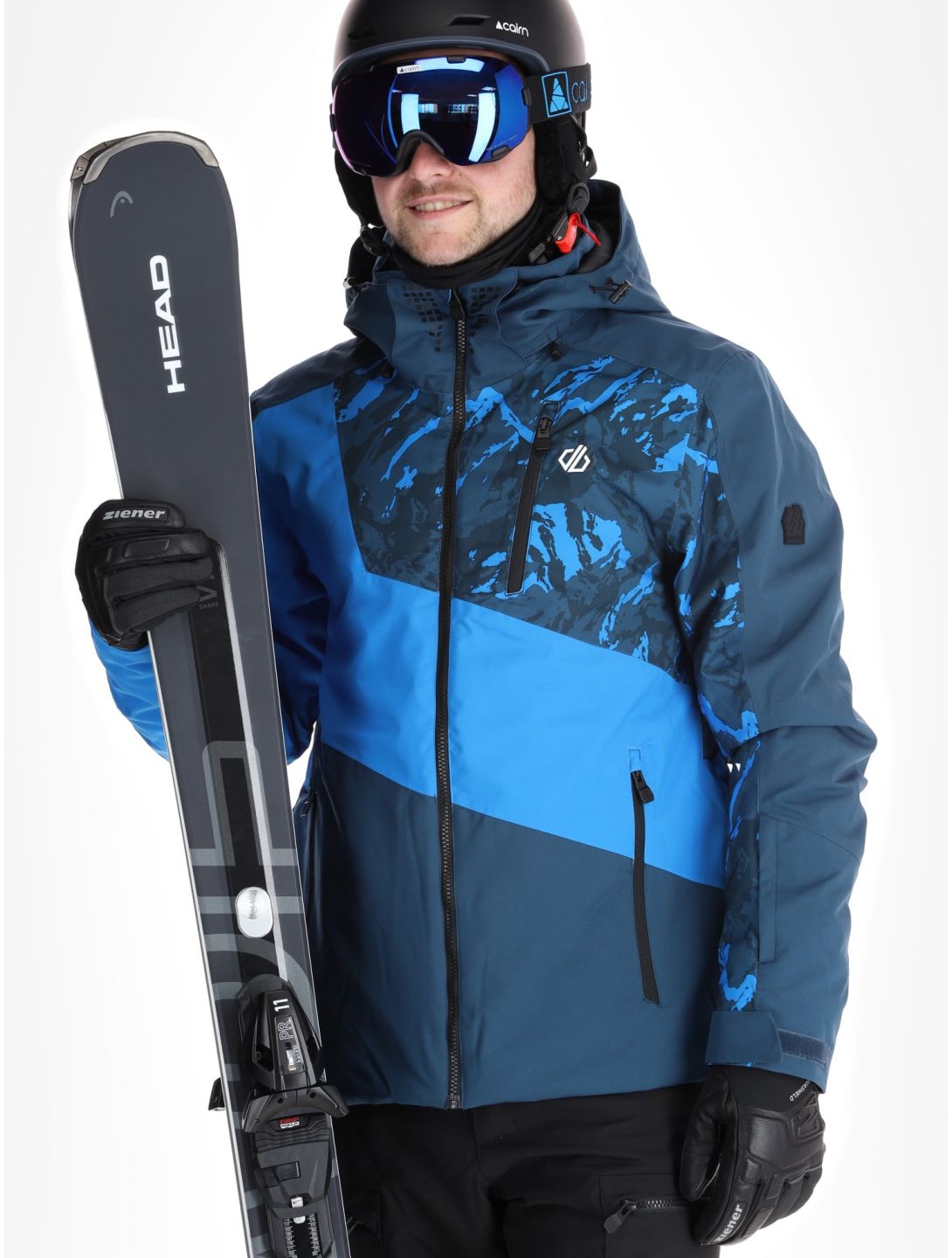 Dare2b, Baseplate II ski jacket men Moonlight Denim / Athletic Blue Mountain Print blue 