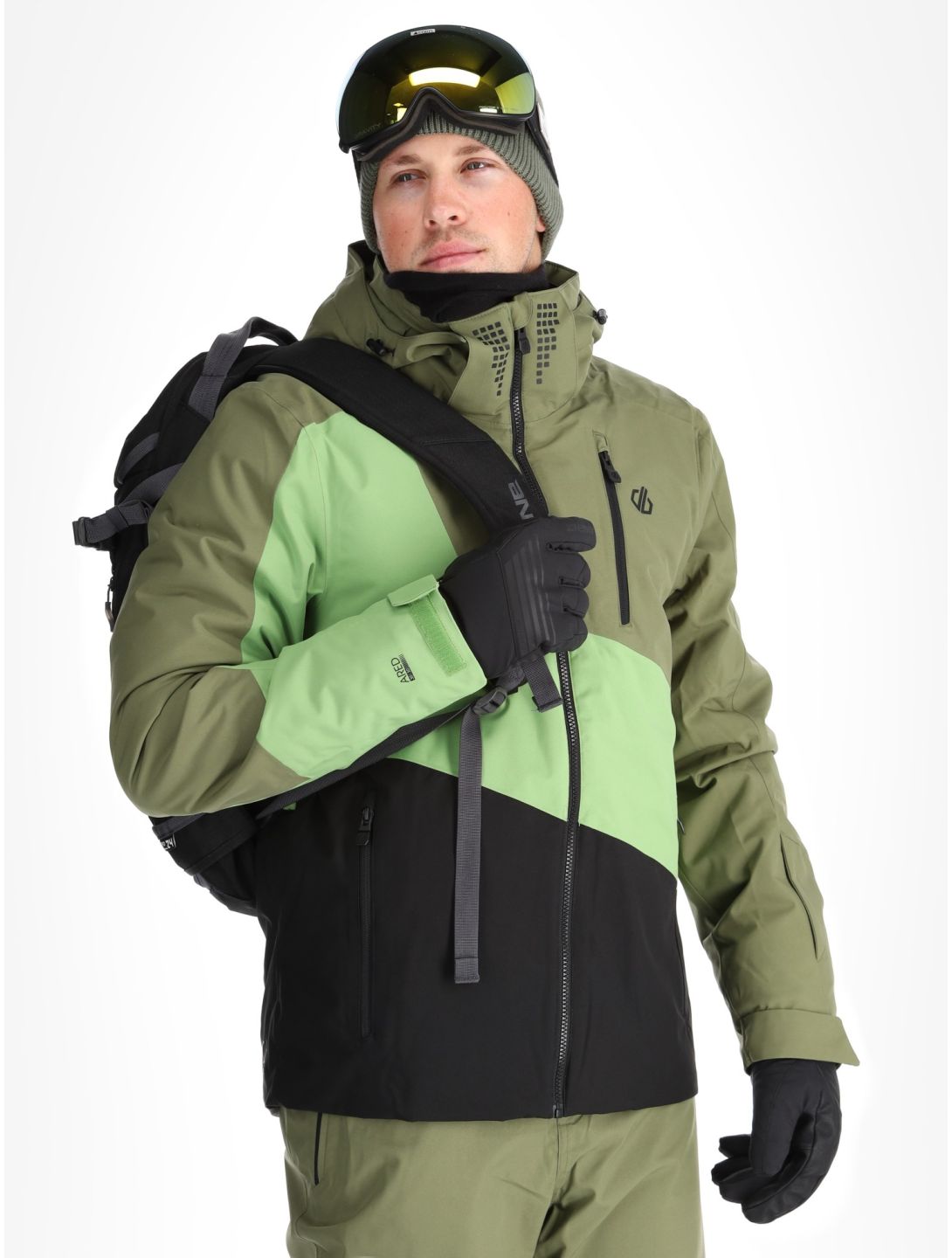 Dare2b, Baseplate II ski jacket men Olivine Green / Piquant Green green 