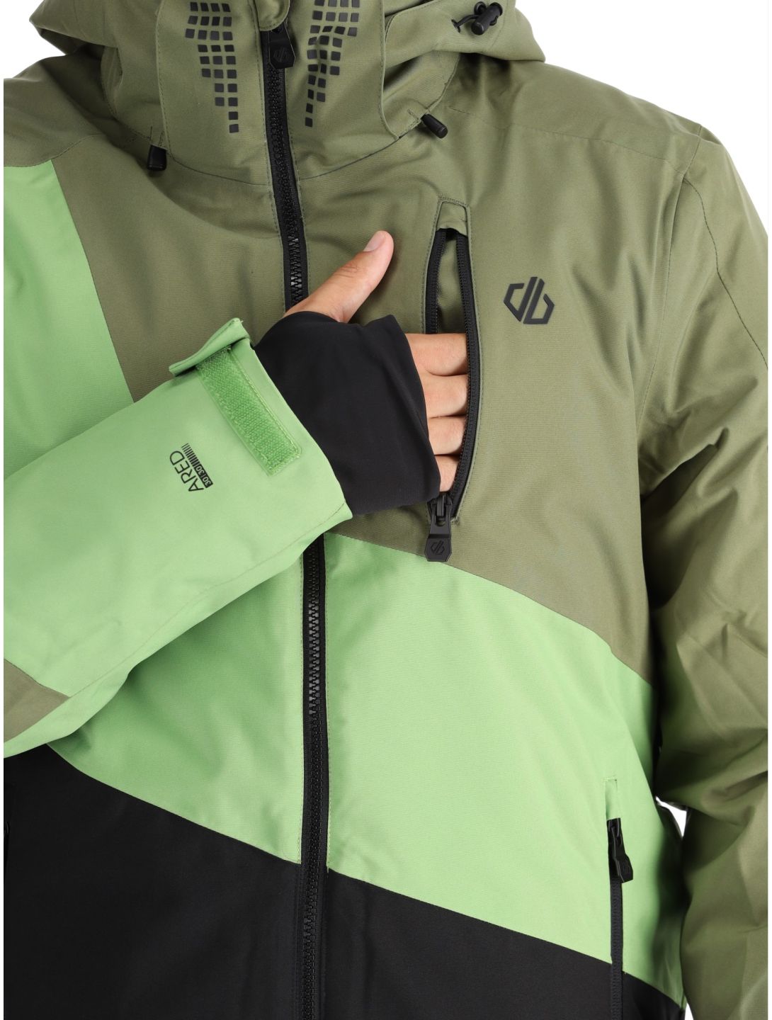 Dare2b, Baseplate II ski jacket men Olivine Green / Piquant Green green 