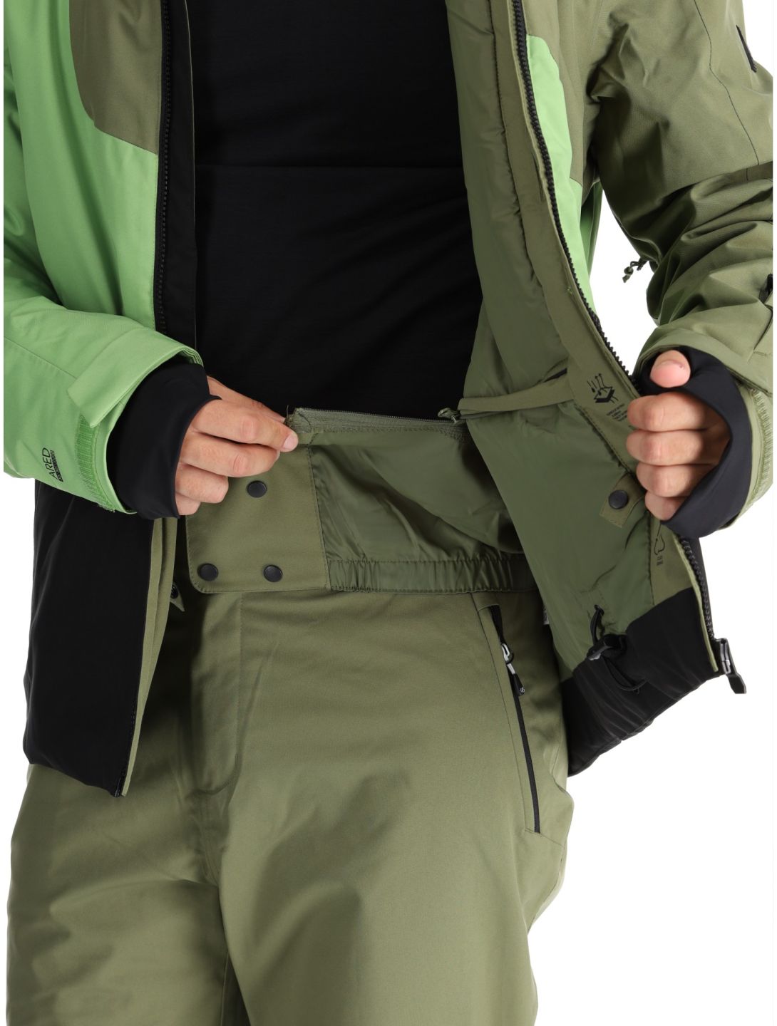 Dare2b, Baseplate II ski jacket men Olivine Green / Piquant Green green 