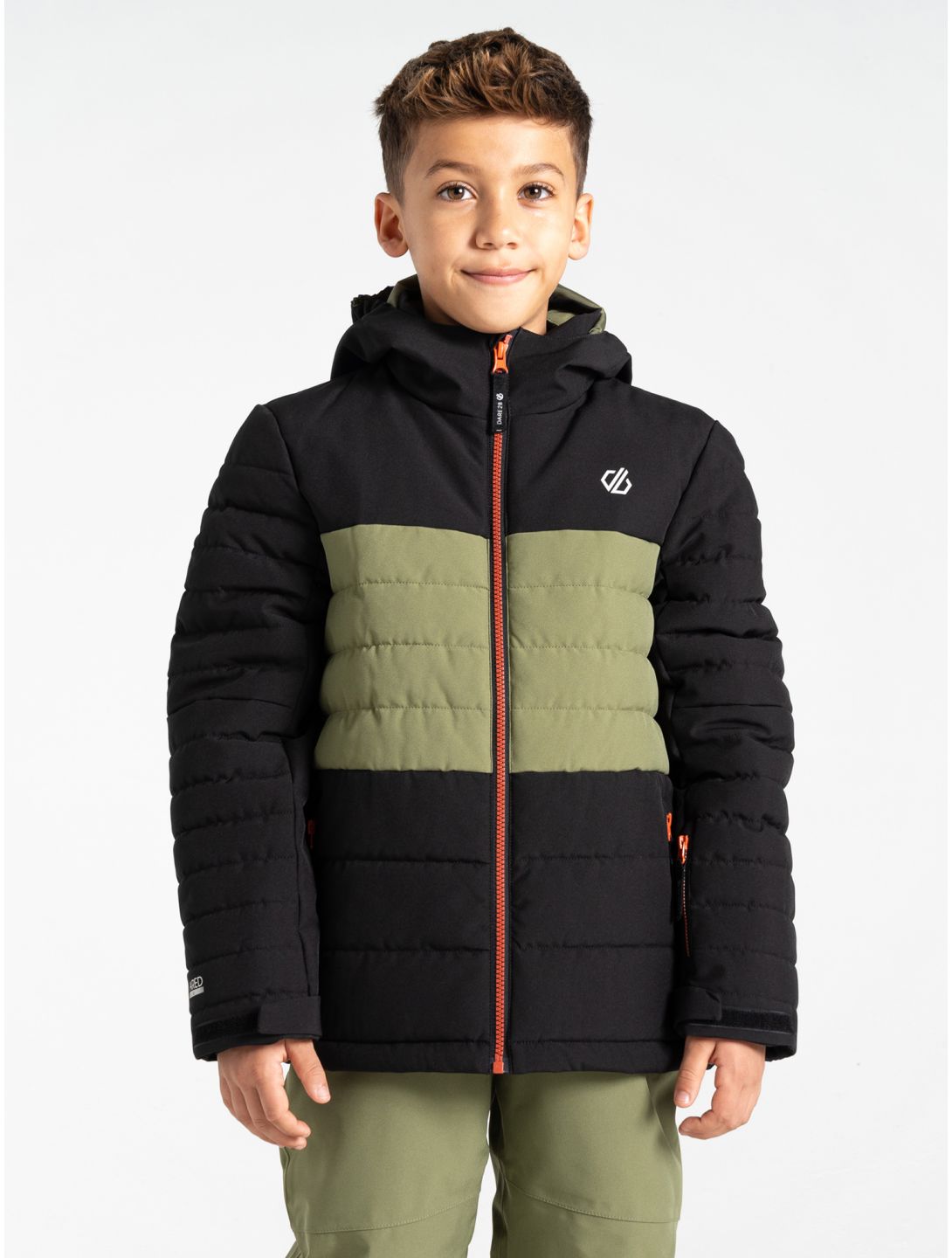 Dare2b, Cheerfull III ski jacket kids Black / Olivine Green black, green 