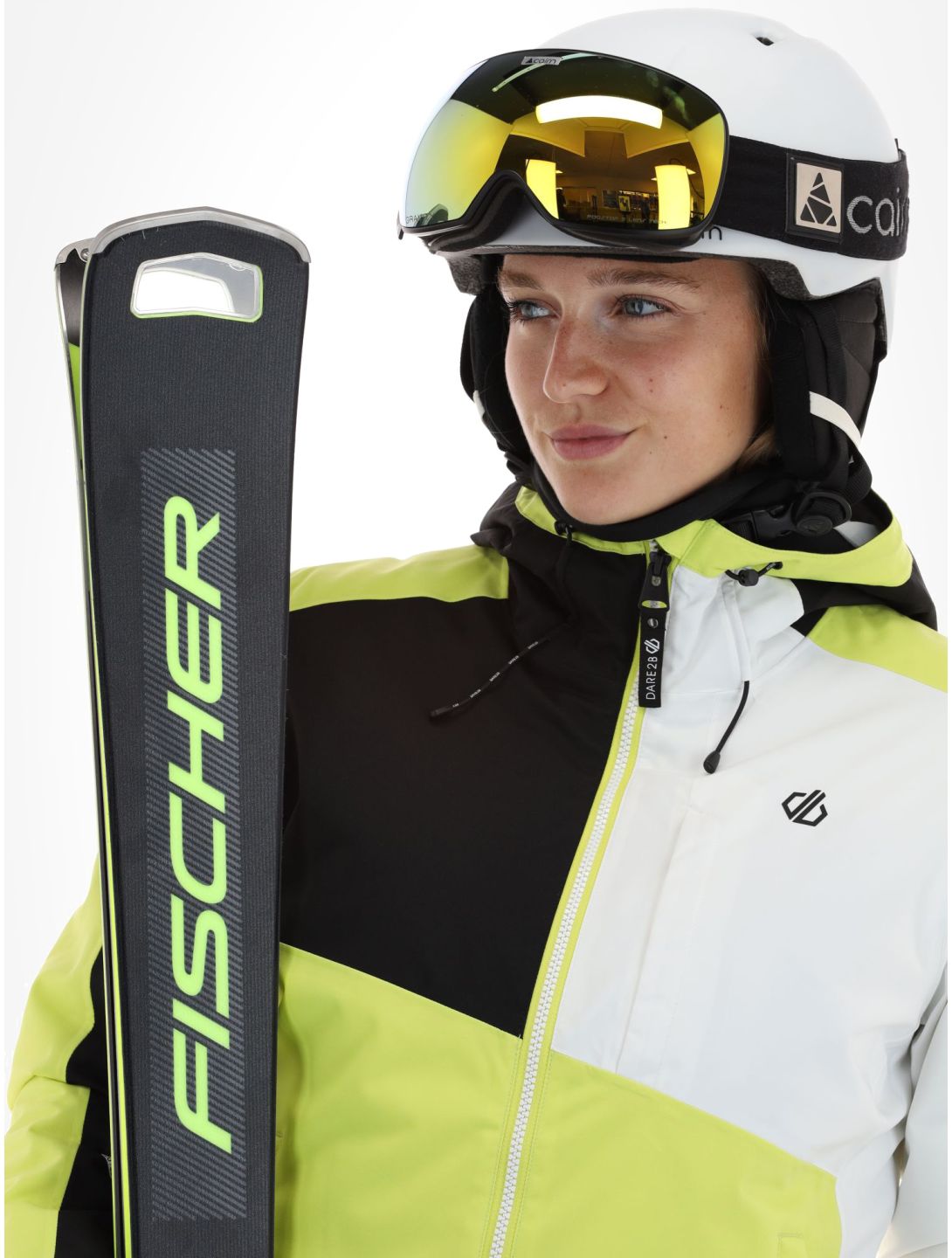 Dare2b, Chute ski jacket women Yellow Plum / Black black, yellow 