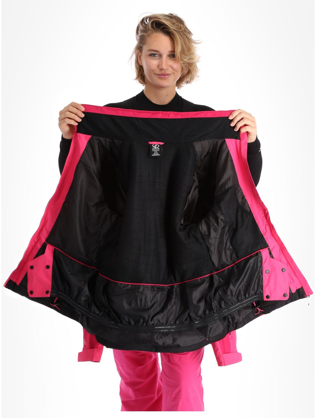 Dare2B Women's Climatise Ski Jacket Pure Pink Red