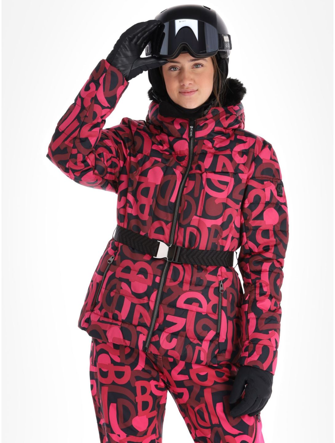 Dare2b, Crevasse ski jacket women Pure Pink Graffiti Print P9Z pink 