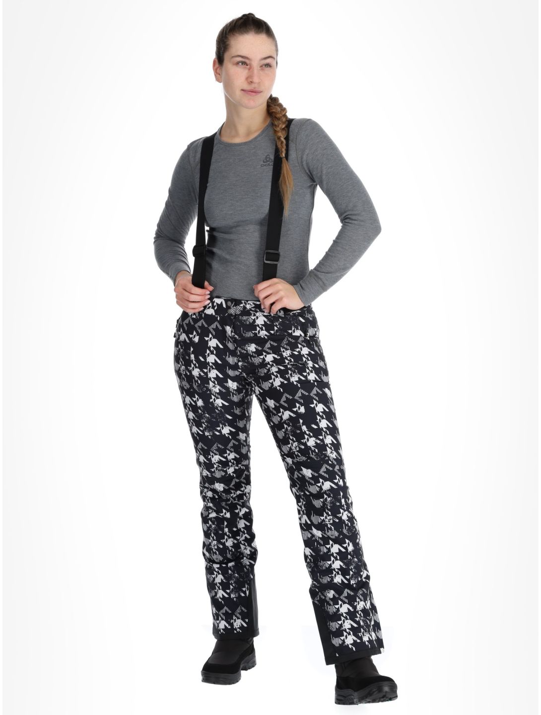 Dare2b, Diminish ski pants women Black Distressed Dogtooth Print black 