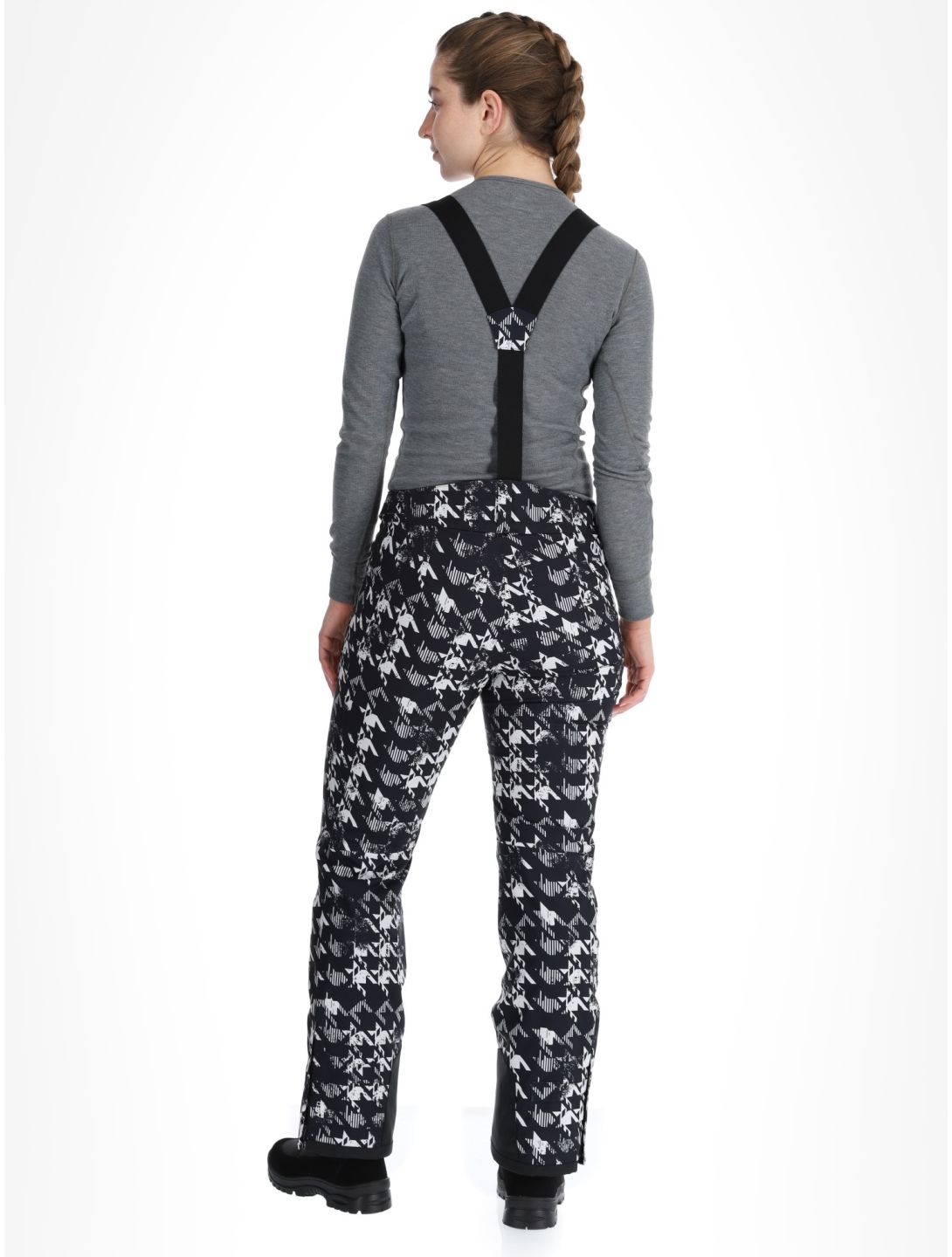 Dare2b, Diminish ski pants women Black Distressed Dogtooth Print black 