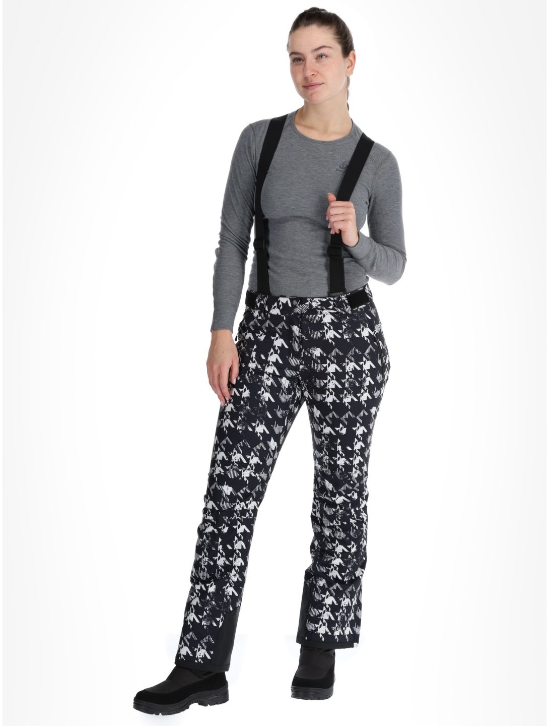 Dare2b, Diminish ski pants women Black Distressed Dogtooth Print black 