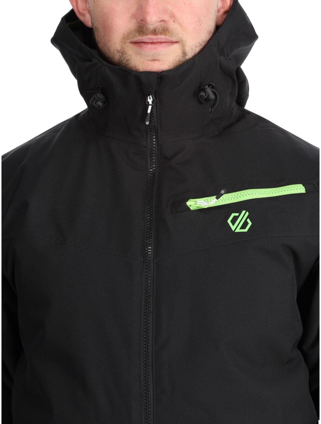 Dare2b, Eagly II ski jacket men Black / Green Flash black, green 