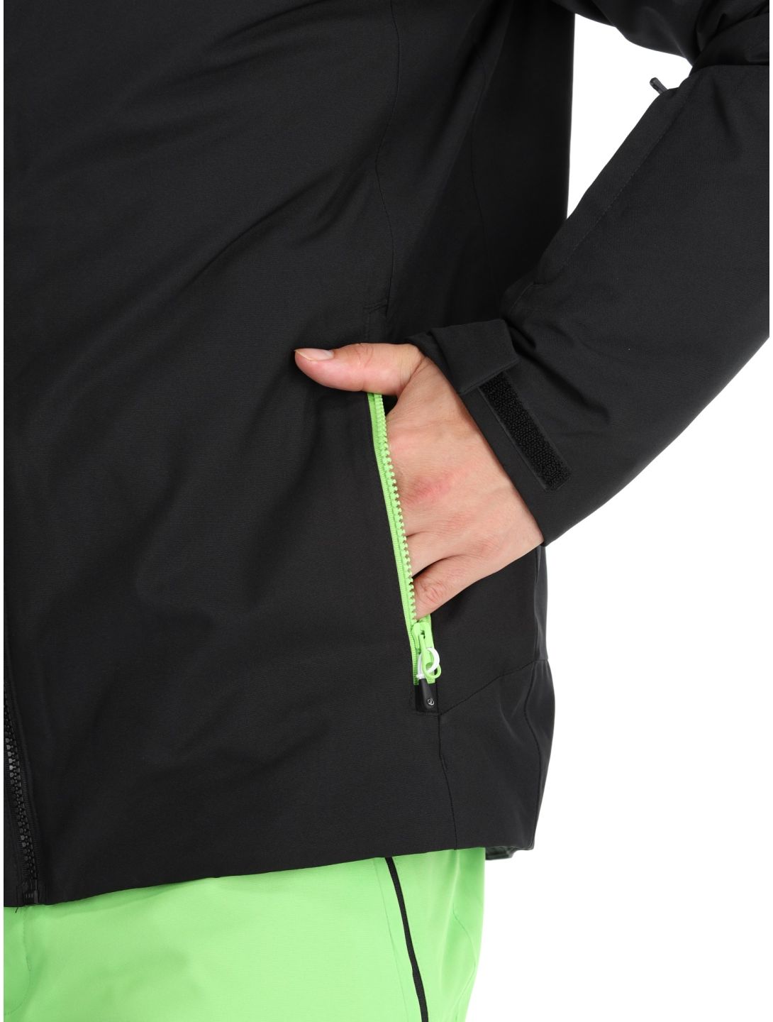 Dare2b, Eagly II ski jacket men Black / Green Flash black, green 