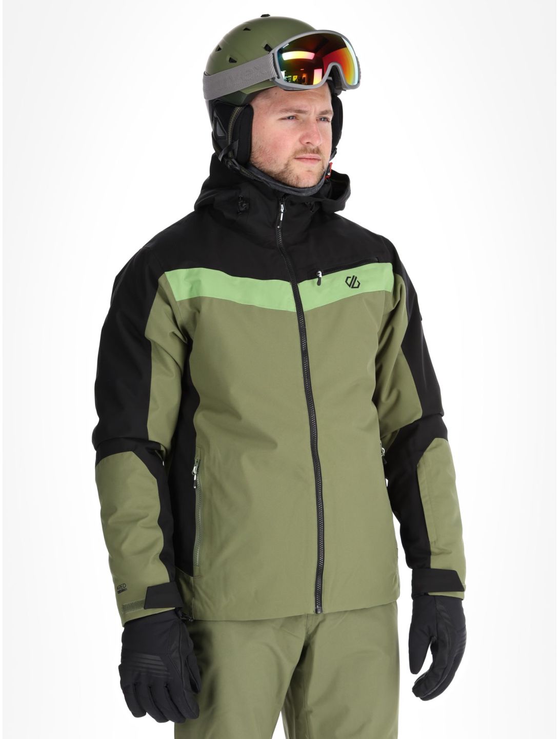 Dare2b, Eagly II ski jacket men Black / Olivine Green black, green 