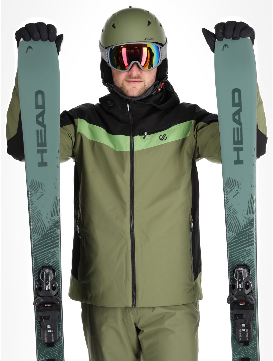 Dare2b, Eagly II ski jacket men Black / Olivine Green black, green 