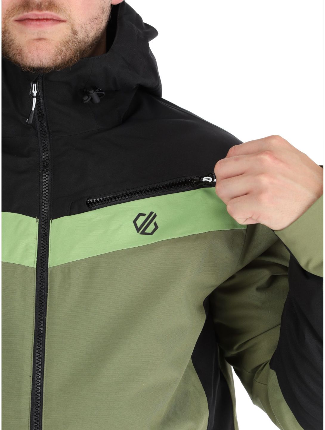 Dare2b, Eagly II ski jacket men Black / Olivine Green black, green 