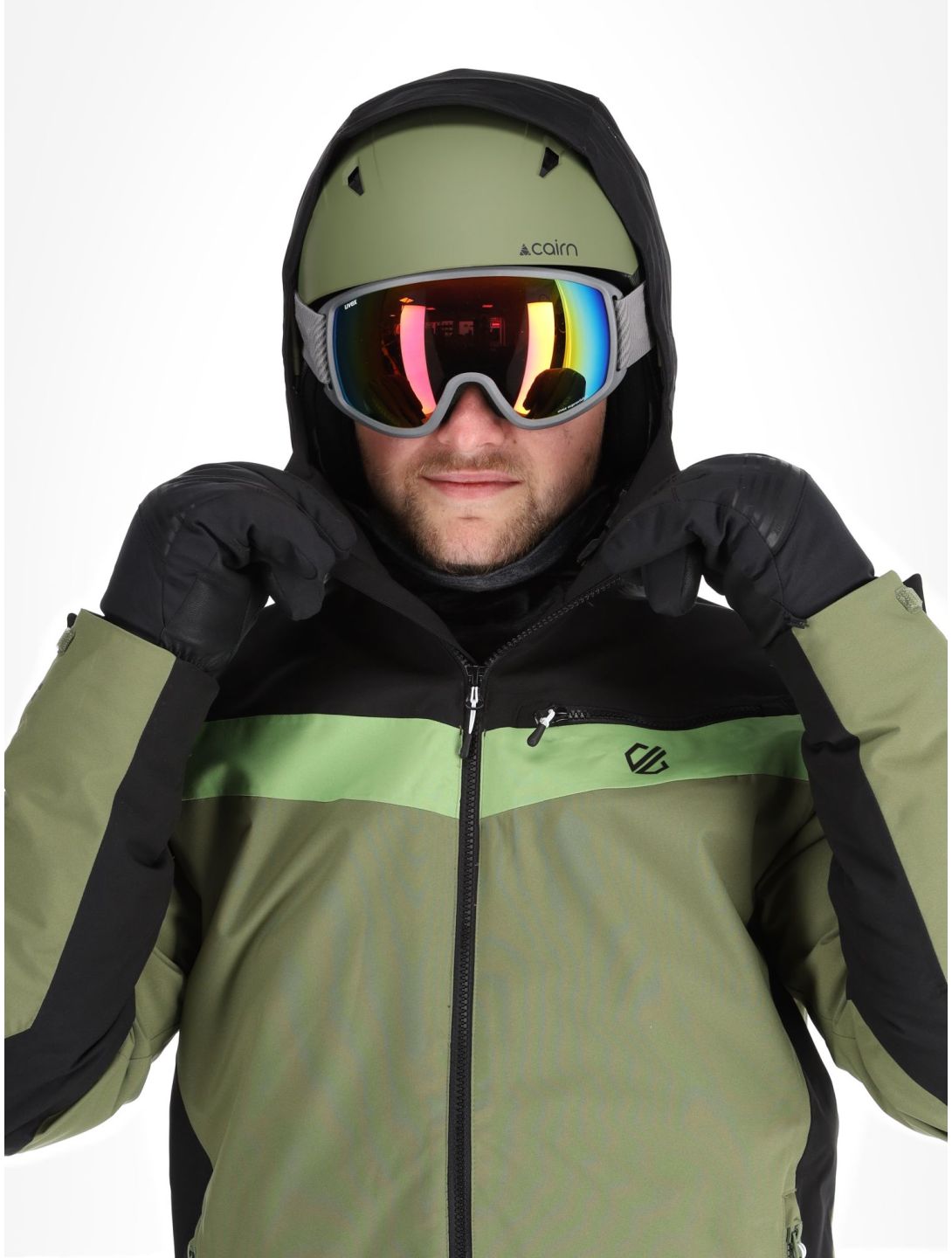 Dare2b, Eagly II ski jacket men Black / Olivine Green black, green 