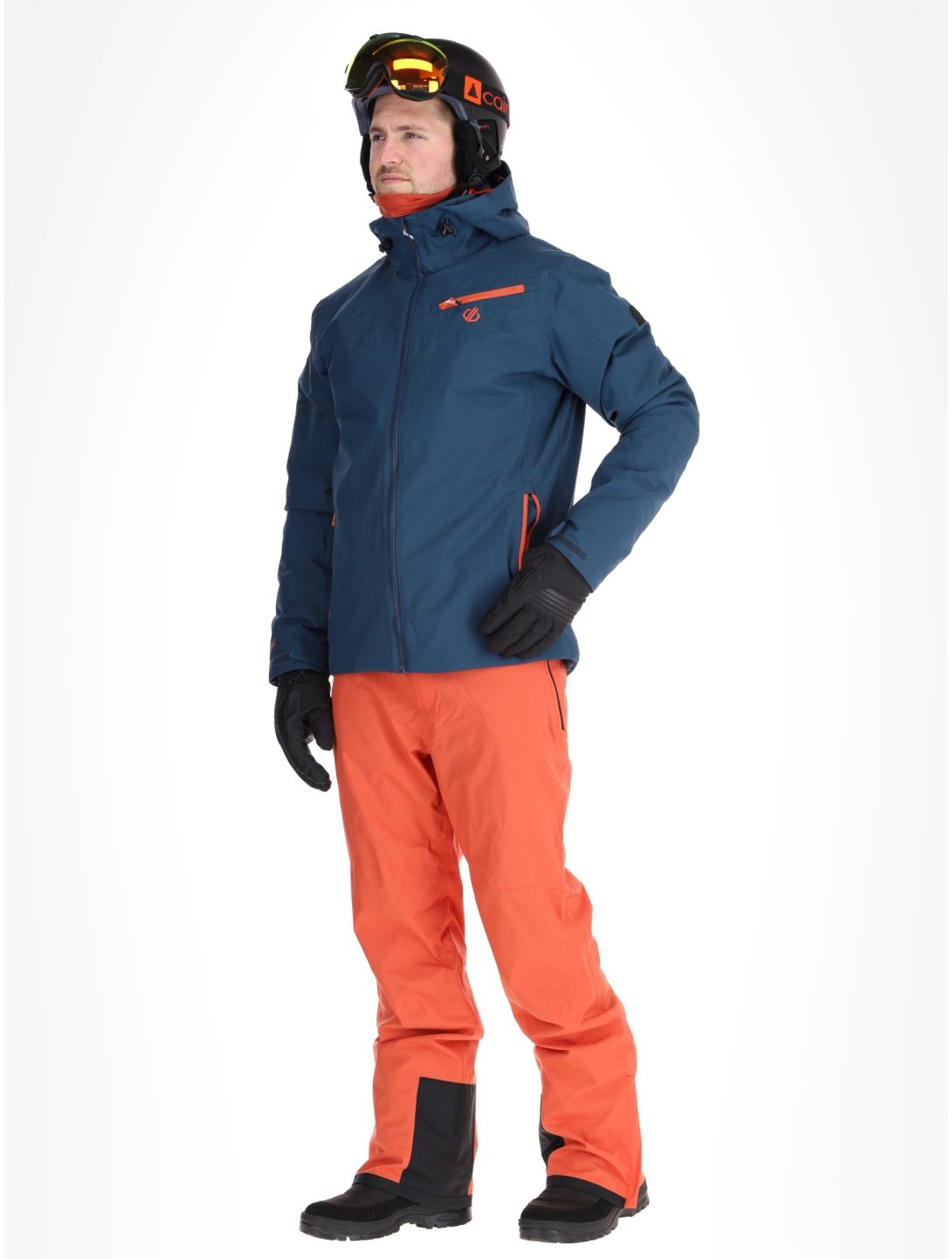 Dare2b, Eagly II ski jacket men Moonlight Denim / Orange Rust blue, orange 