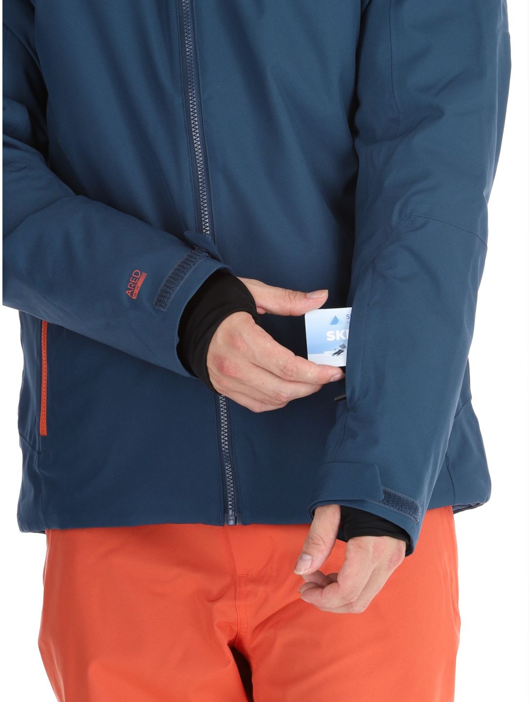 Dare2b, Eagly II ski jacket men Moonlight Denim / Orange Rust blue, orange 