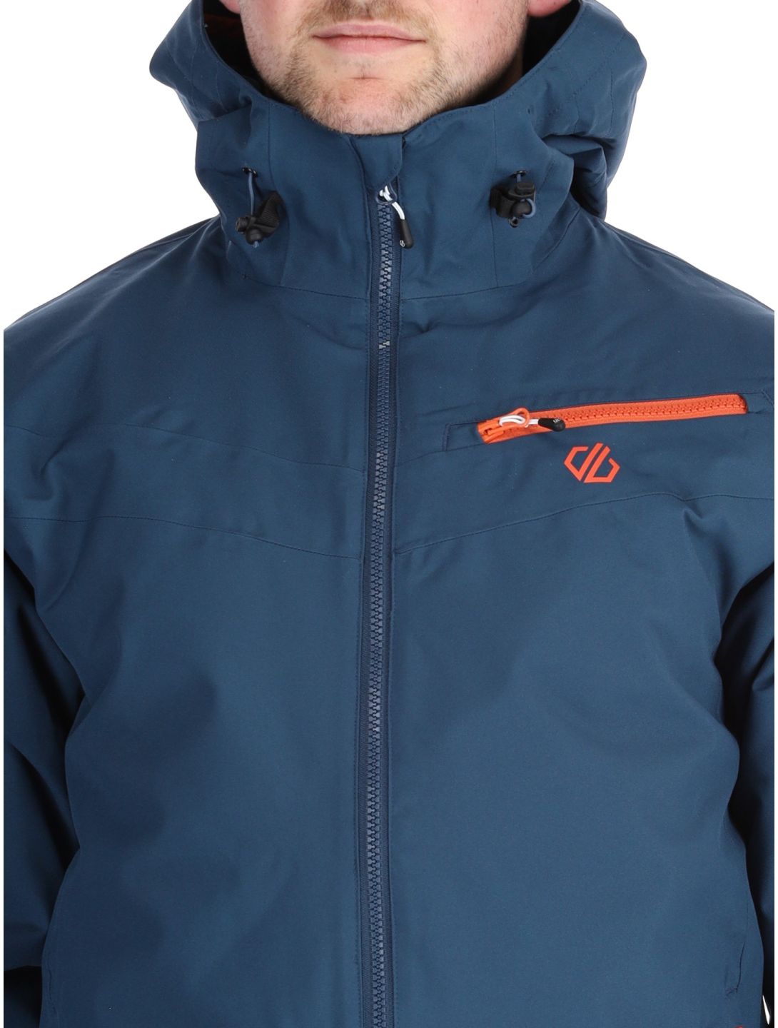 Dare2b, Eagly II ski jacket men Moonlight Denim / Orange Rust blue, orange 