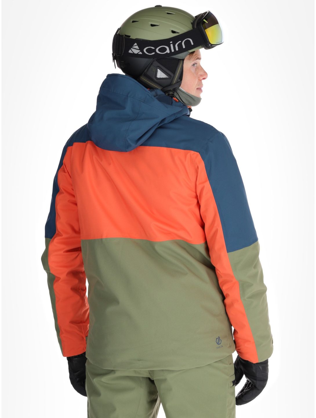 Dare2b, Edge II ski jacket men Moonlight Denim / Orange Rust blue, orange 