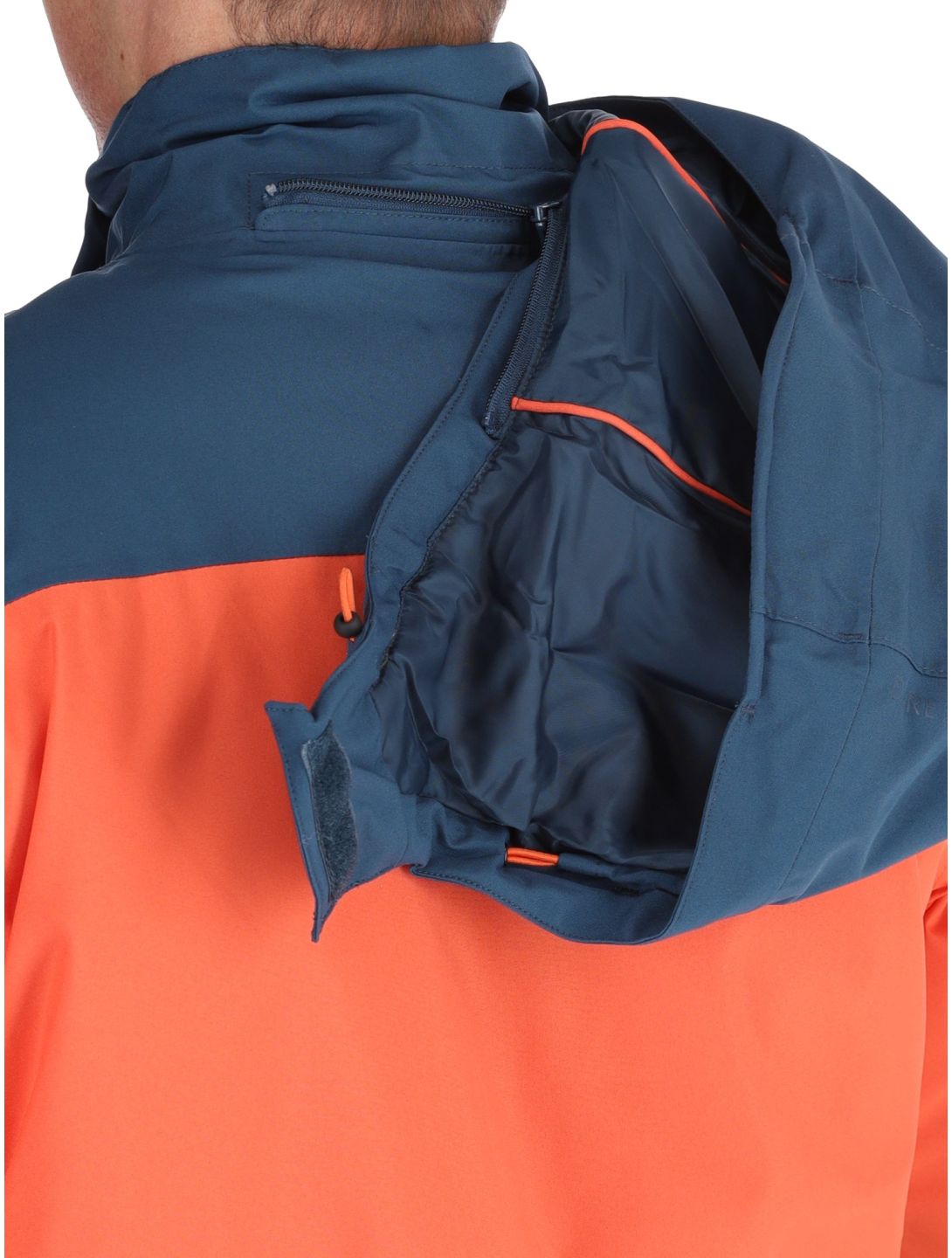 Dare2b, Edge II ski jacket men Moonlight Denim / Orange Rust blue, orange 