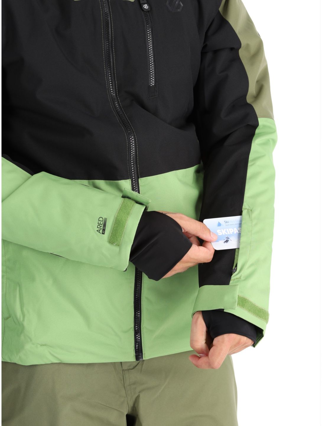 Dare2b, Edge II ski jacket men Olivine Green / Black black, green 