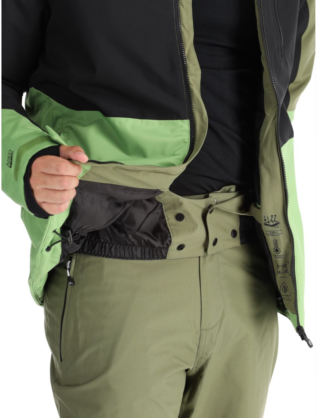 Dare2b, Edge II ski jacket men Olivine Green / Black black, green 