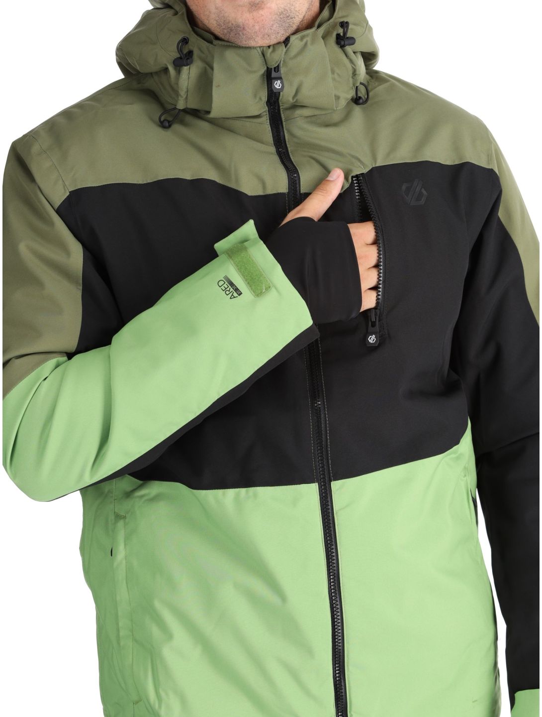 Dare2b, Edge II ski jacket men Olivine Green / Black black, green 