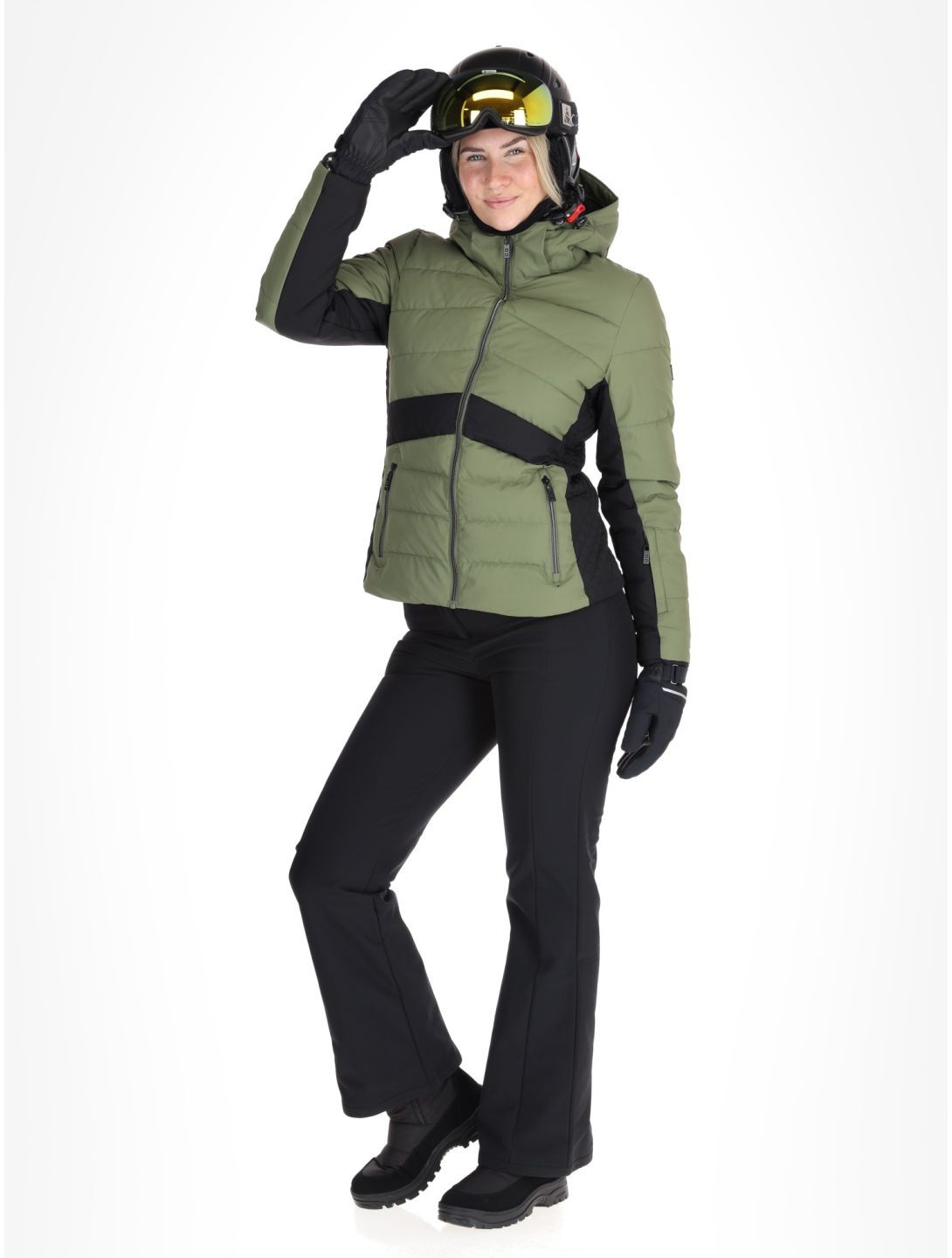 Dare2b, Glacial ski jacket women Olivine Green / Black black, green 