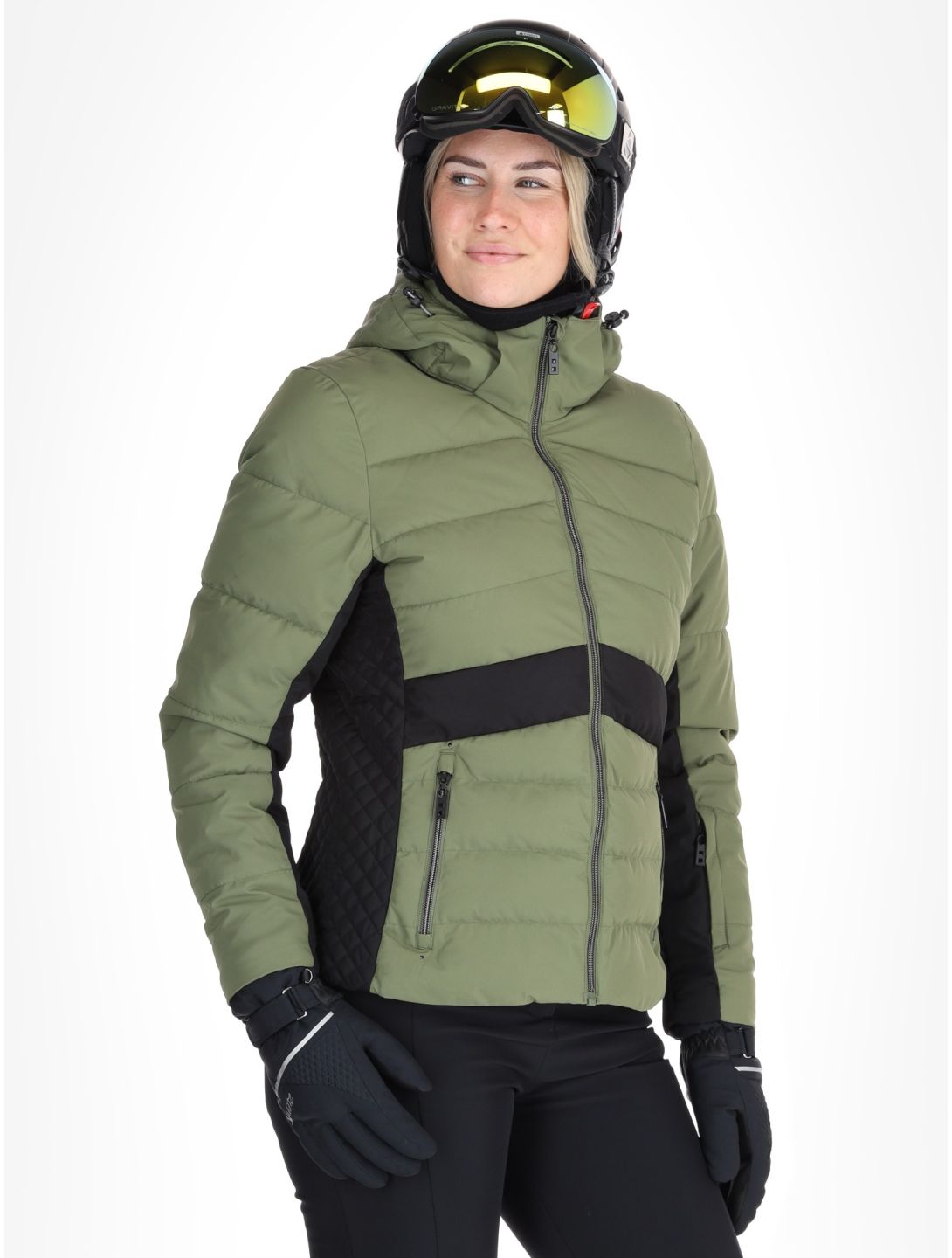 Dare2b, Glacial ski jacket women Olivine Green / Black black, green 