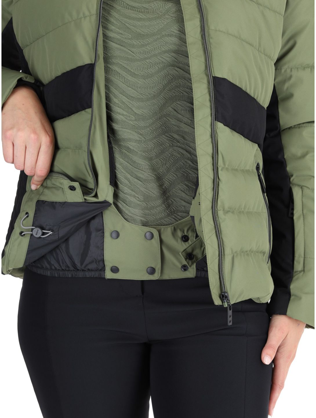 Dare2b, Glacial ski jacket women Olivine Green / Black black, green 