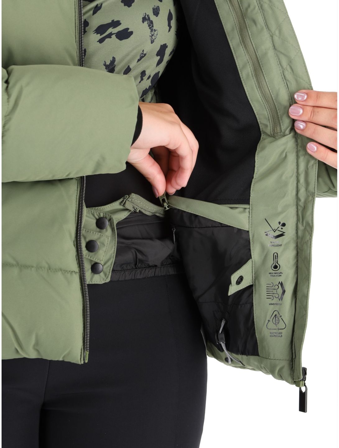 Dare2b, Glamorize V ski jacket women Olivine Green green 