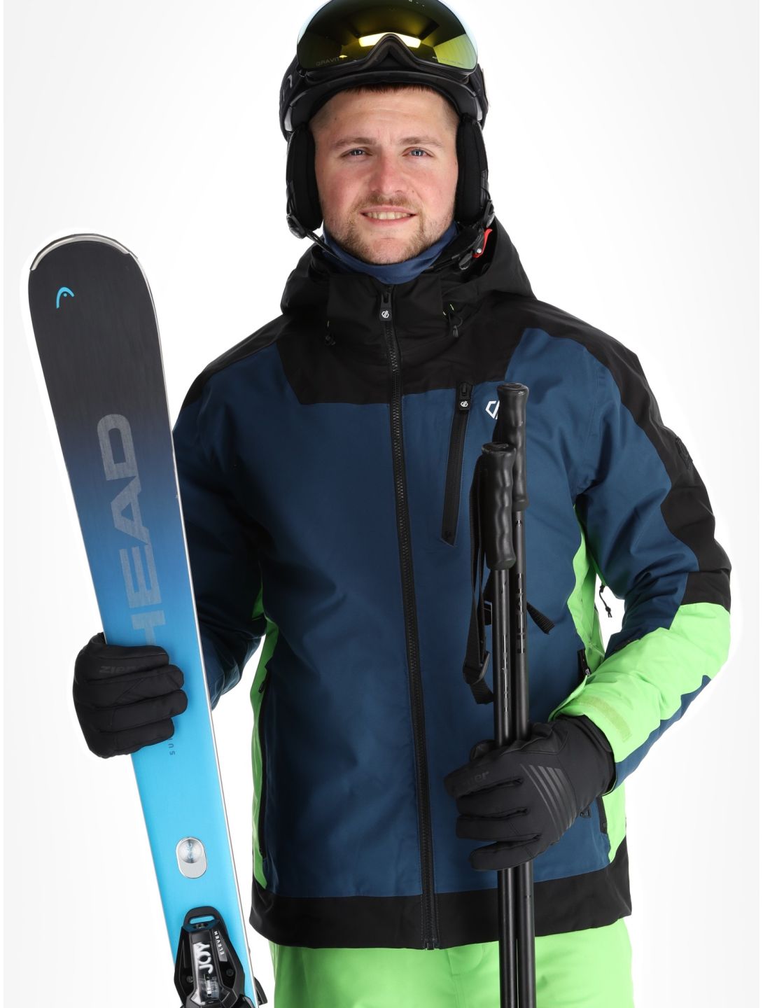 Dare2b, Halfpipe II ski jacket men Black / Moonlight Denim black, blue 