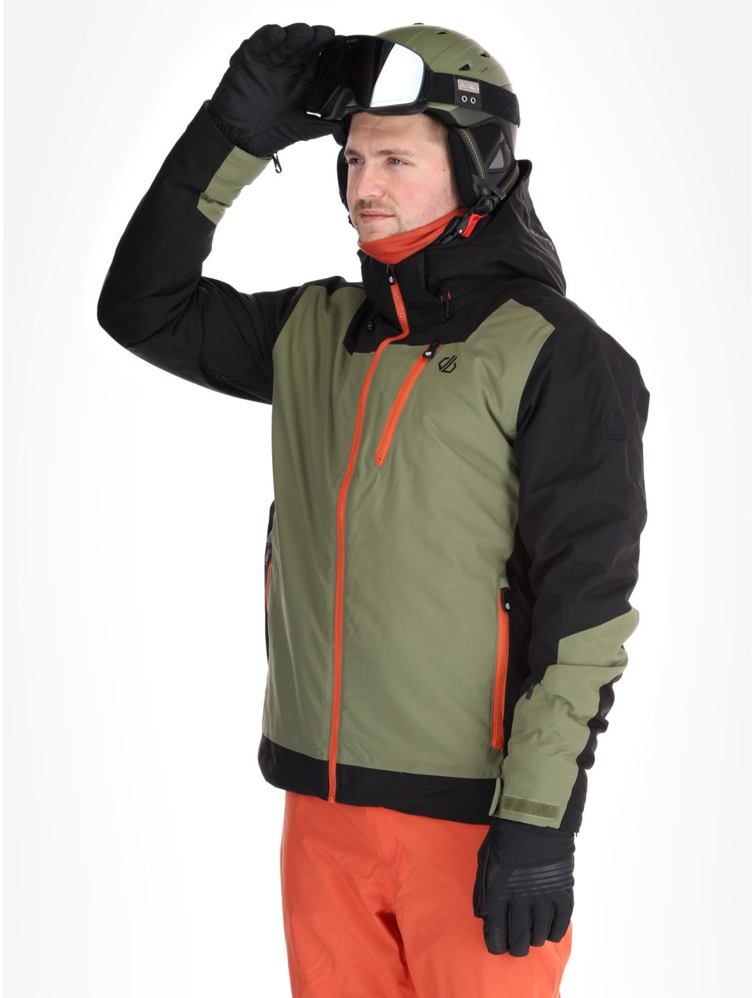 Dare2b, Halfpipe II ski jacket men Black / Olivine Green black, green 