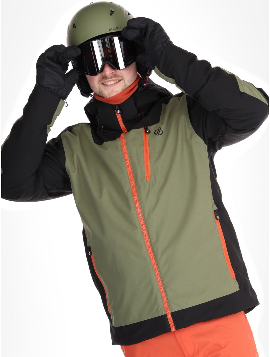 Dare2b, Halfpipe II ski jacket men Black / Olivine Green black, green 