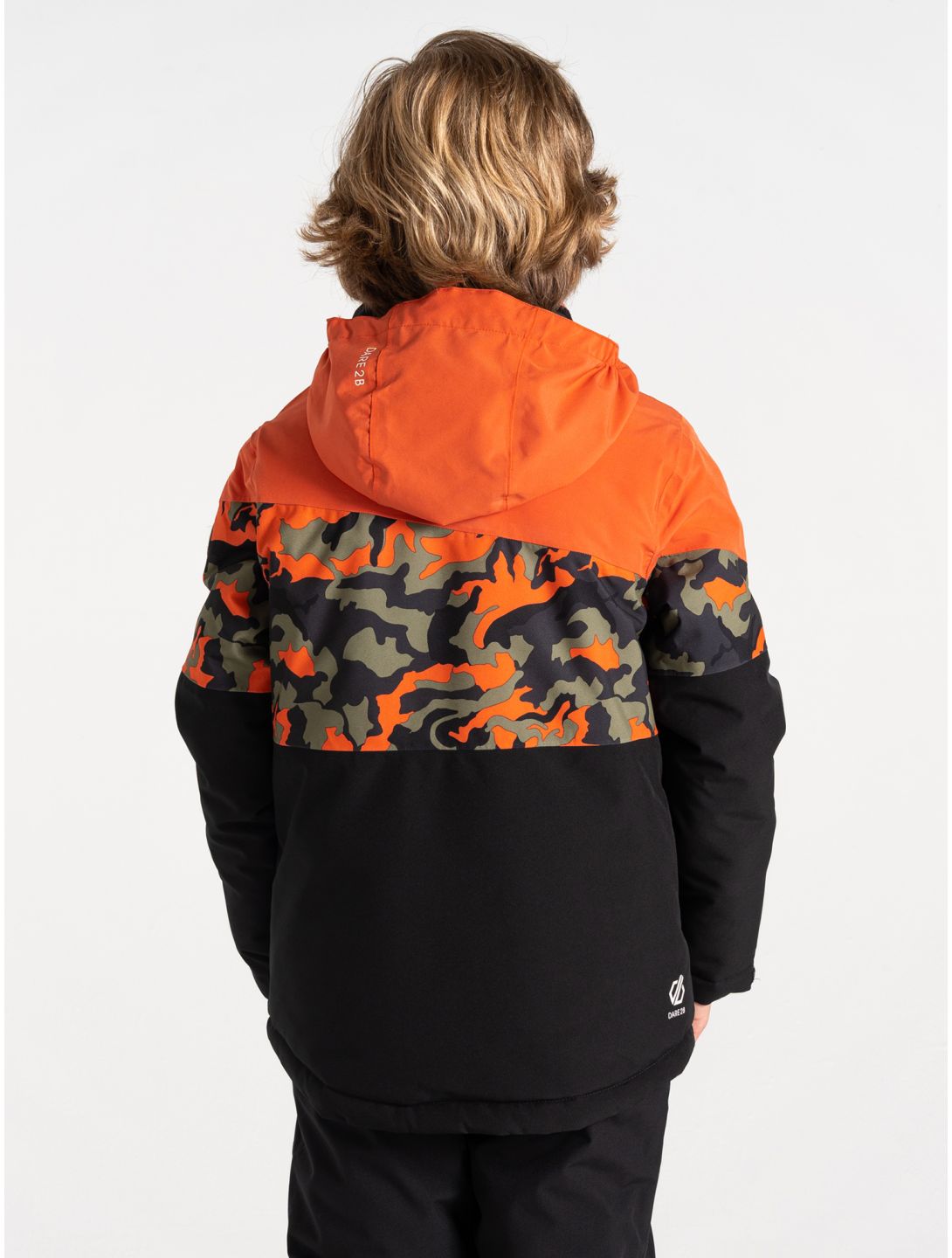 Dare2b, Humour III ski jacket kids Orange Rust / Orange Rust Camo Print / Black black, orange 