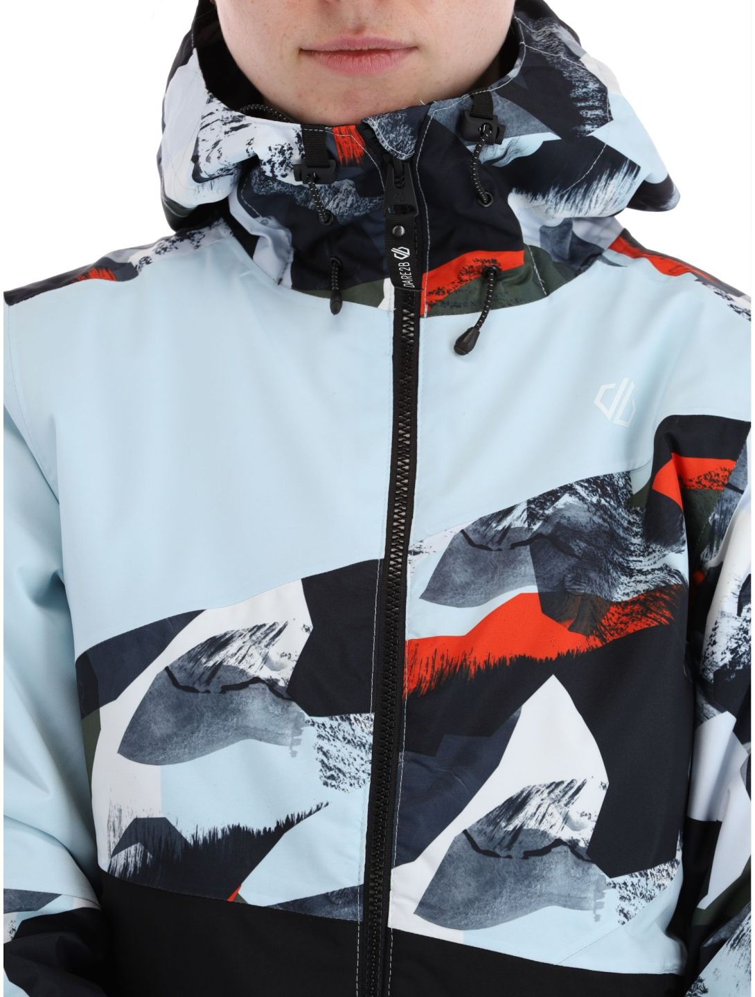 Dare2b, Ice ski jacket women Lichen Green Abstract Print / Quiet Blue blue, green 