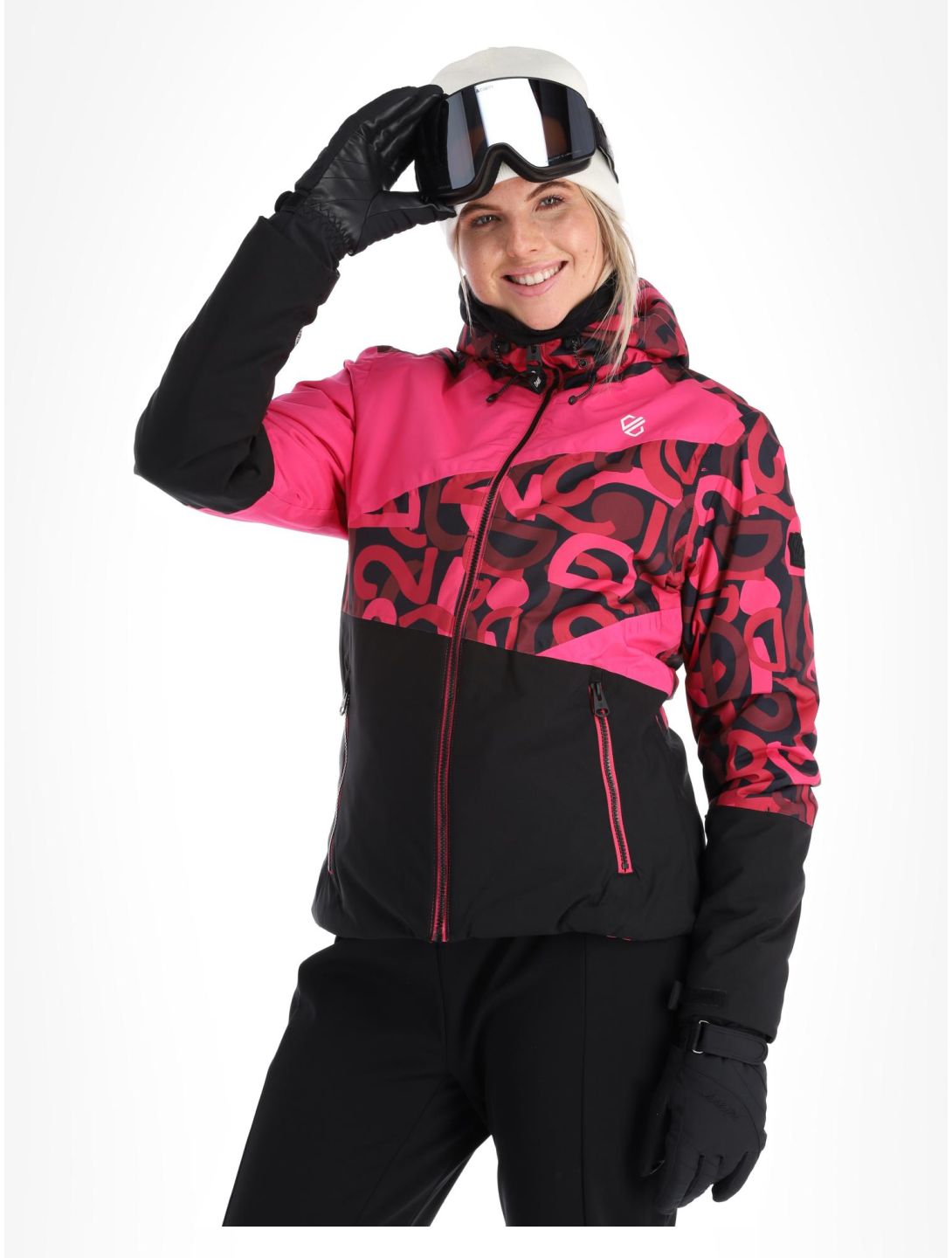 Dare2b, Ice ski jacket women Pure Pink Graffiti Print / Pure Pink pink 