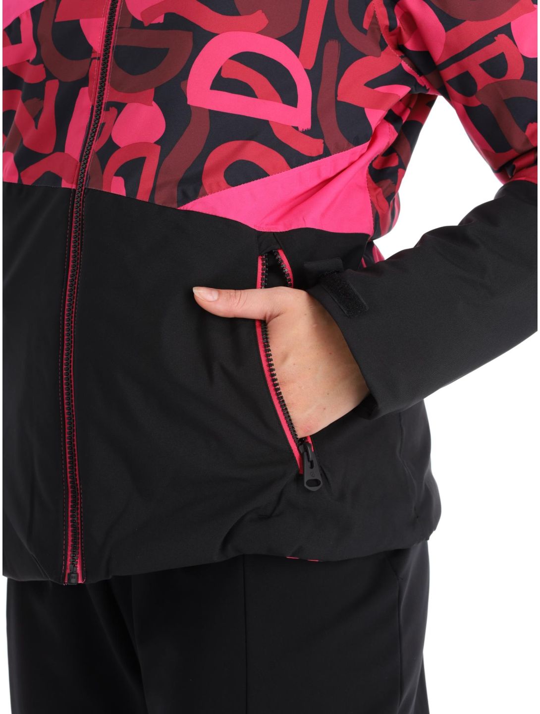 Dare2b, Ice ski jacket women Pure Pink Graffiti Print / Pure Pink pink 