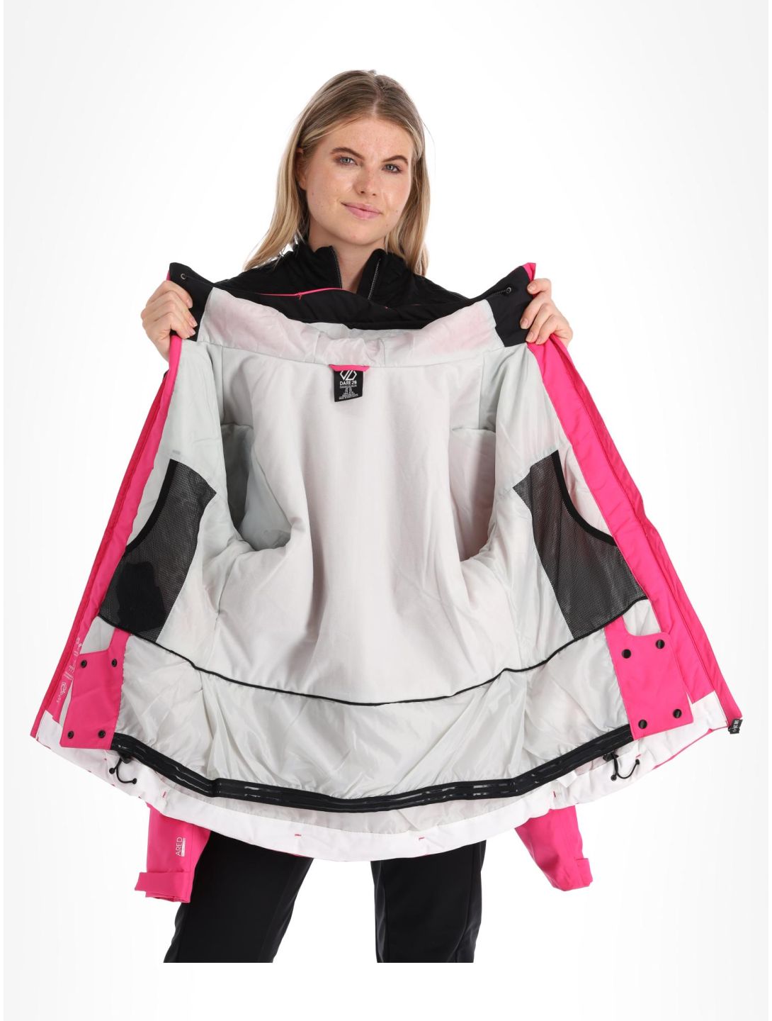 Dare2b, Ice ski jacket women PurePink / Blk black, pink 