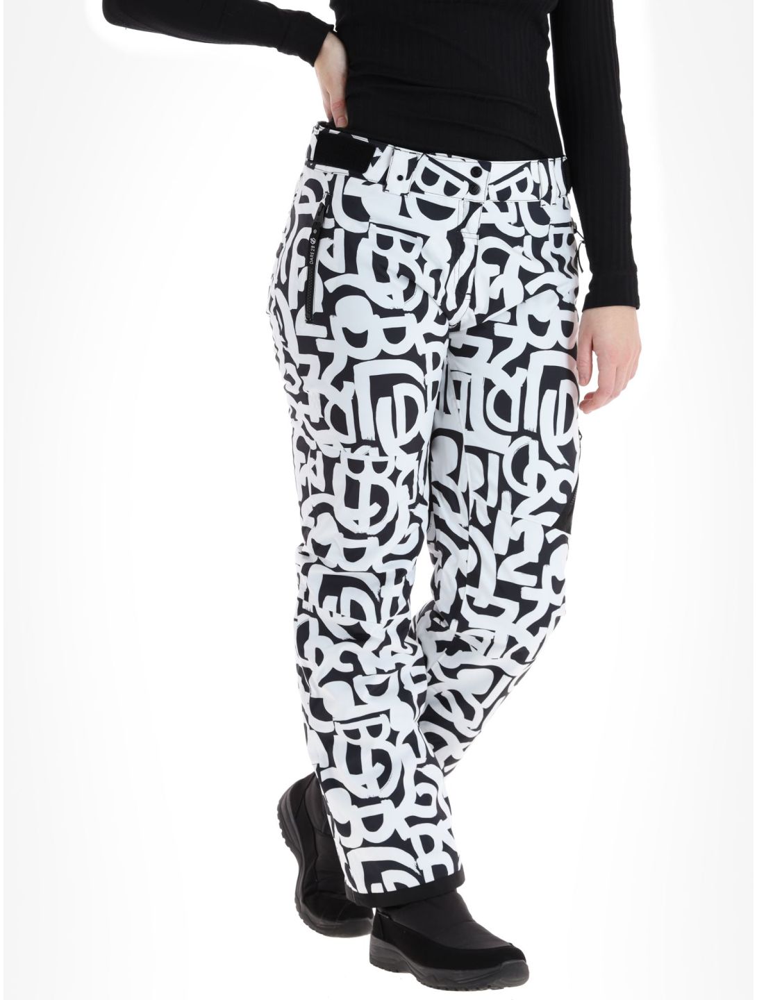 Dare2b, Ice ski pants women Black and White Graffiti Print black, white 