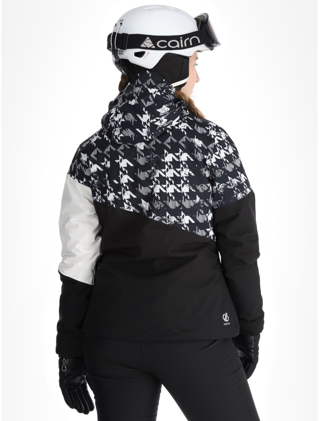 Dare2b, Ice III ski jacket women Black Distressed Dogtooth Print black, white 