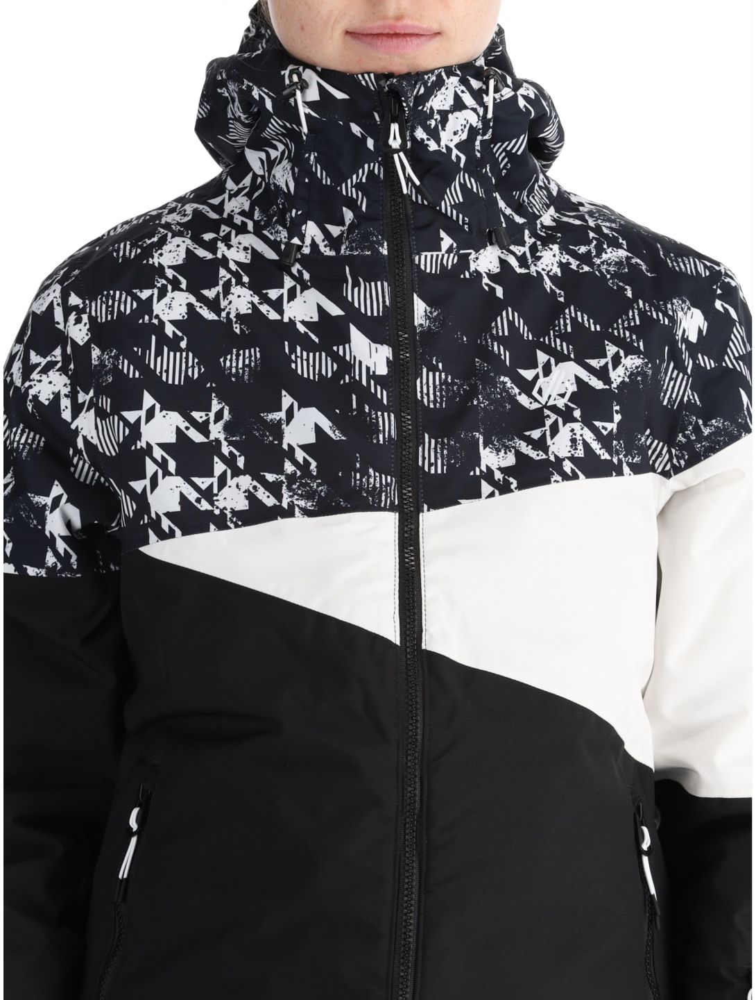 Dare2b, Ice III ski jacket women Black Distressed Dogtooth Print black, white 