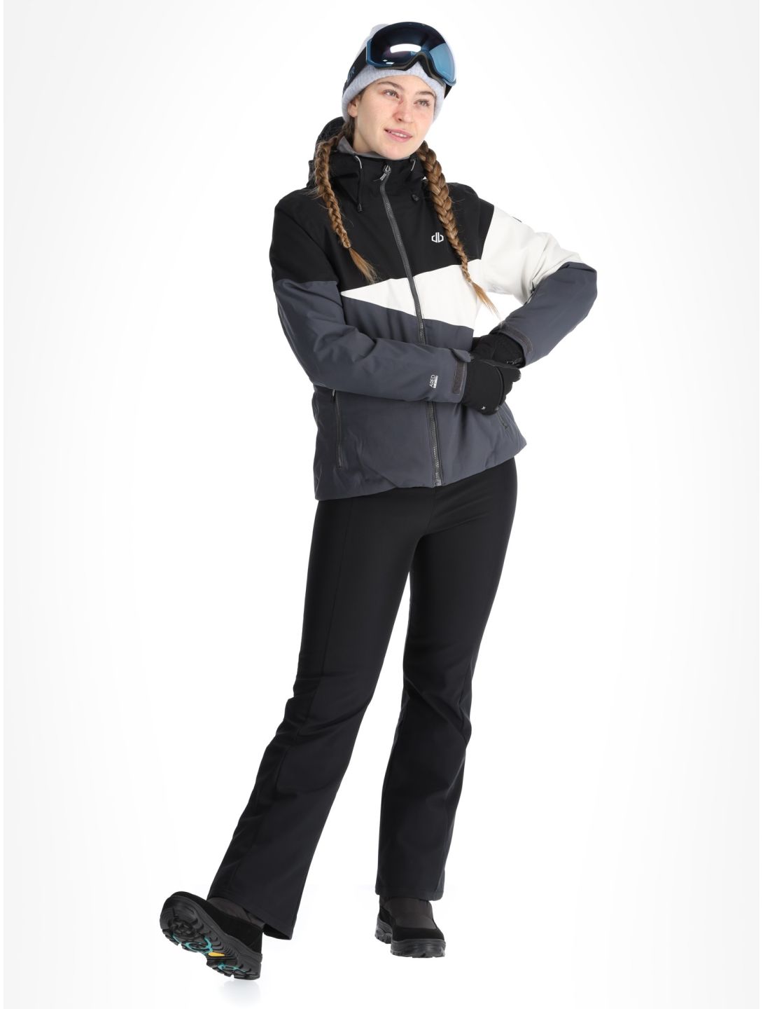 Dare2b, Ice III ski jacket women Black / Ebony black, grey 