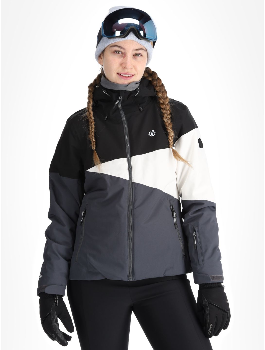 Dare2b, Ice III ski jacket women Black / Ebony black, grey 